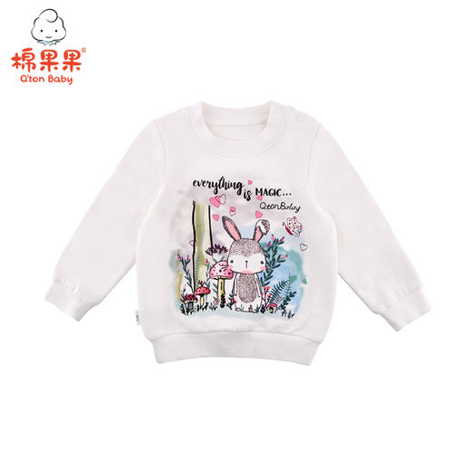 棉果果春秋季女童丛林印花套头T恤M322180219528 商品图0