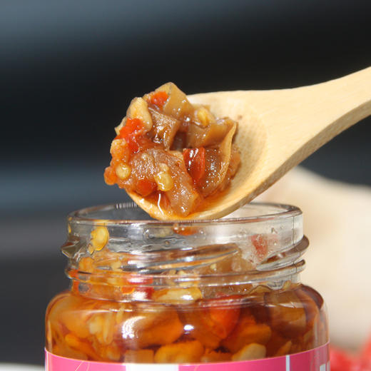 康在此秘制鲍鱼海鲜酱 鲜辣味拌饭拌面下饭调味酱 80g/罐 商品图1