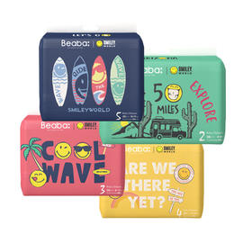 BEABA/碧芭宝贝 smiley微笑系列婴儿纸尿裤S/M/L/XL 2包箱规混批