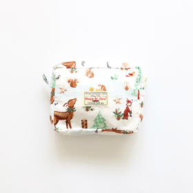 HUJI祤集Motley收纳包插画雪地小鹿