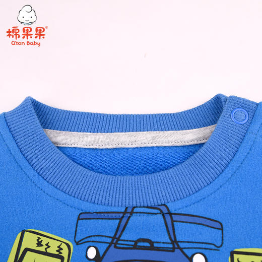 棉果果春秋季男童上衣小毛圈圆领卫衣M112180221080 商品图1