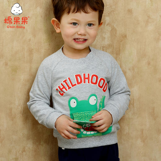 棉果果春秋季男童圆领卫衣M312180219473 商品图0