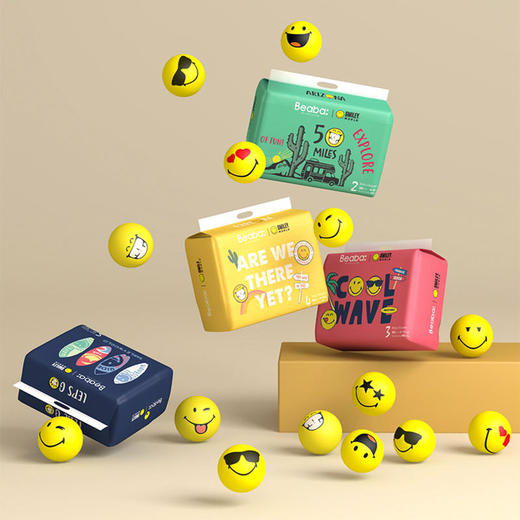 BEABA/碧芭宝贝 smiley微笑系列婴儿纸尿裤S/M/L/XL 2包箱规混批 商品图2