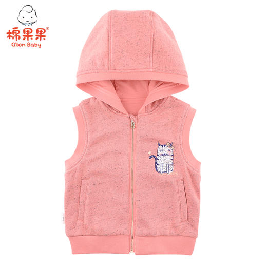 棉果果春秋季女童连帽马甲 M322171219441 商品图0
