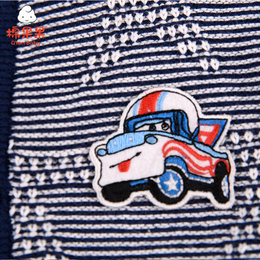 棉果果春秋季男童纯棉线对开毛衣M112161221087 商品图5