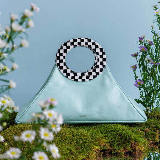 【默认微瑕 不退不换】Triangle Tote 蓝色三角托特包 商品图2