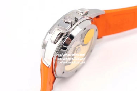 OM百达fei丽时尚手雷计时腕表5968A-001。内径40mm，直径42.2毫米，橡胶表带，透底，自动机械机芯，男士腕表 商品图12