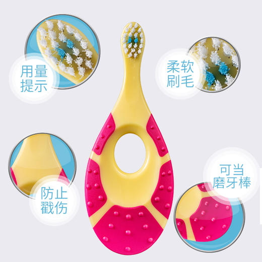 挪威Jordan婴幼儿童婴童牙刷牙膏0-1-2-3-6-9岁（颜色随机） 商品图1