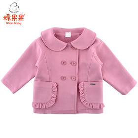 棉果果春秋季女童毛呢韩版呢子长袖外套 M322100419538