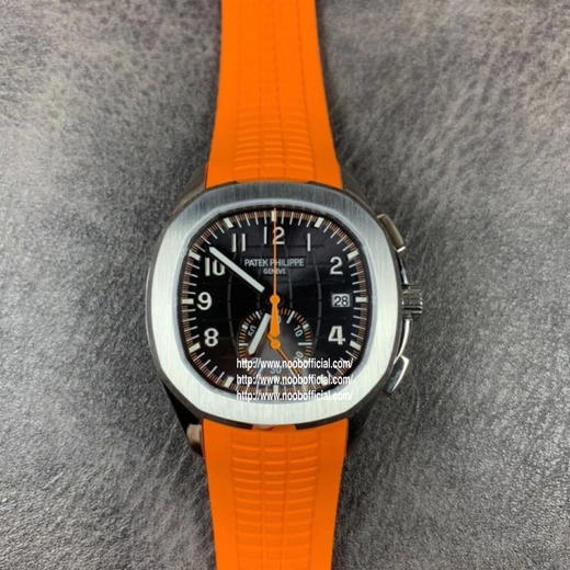 OM百达fei丽时尚手雷计时腕表5968A-001。内径40mm，直径42.2毫米，橡胶表带，透底，自动机械机芯，男士腕表 商品图4