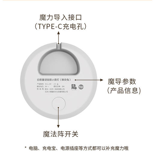 白夜童话 硅胶好梦灯 商品图2