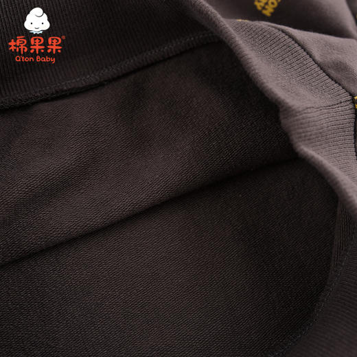 棉果果春秋季男童上衣小毛圈长袖连帽卫衣M112182221122 商品图3