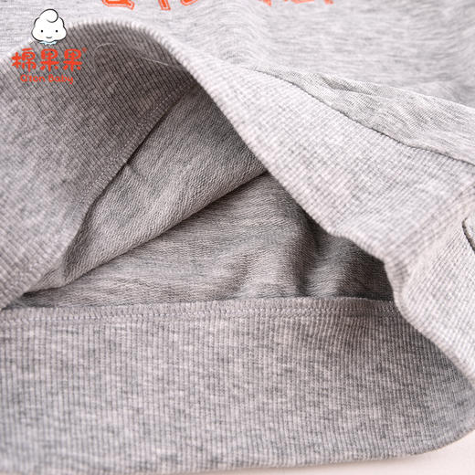 棉果果春秋季男童上衣小毛圈撞色插肩袖圆领卫衣M112180221119 商品图4