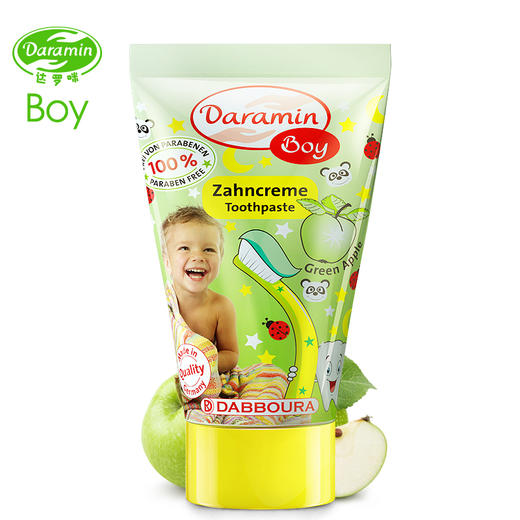 德国进口达罗咪儿童牙膏3-6-12岁小学生换牙期可吞咽含氟防蛀牙 商品图1