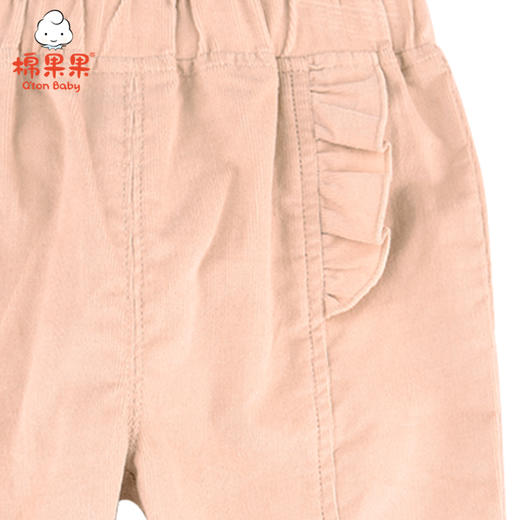 棉果果春秋女童条绒条纹长裤裤子M122200221070 商品图1