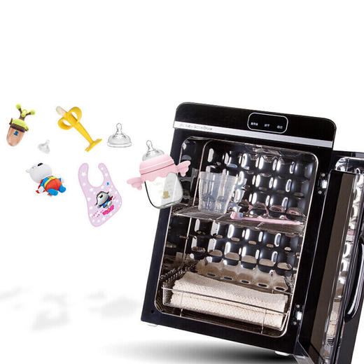 小白熊奶瓶消毒柜宝宝消毒锅婴儿紫外线奶瓶消毒器带烘干0636 商品图1