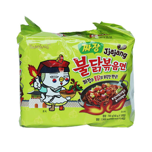 KJ 三养辣鸡肉味炸酱拌面（方便面）700g 商品图1