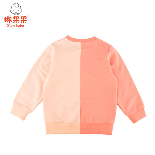 棉果果春秋女童上衣小毛圈拼色圆领卫衣M122180221052 商品图2
