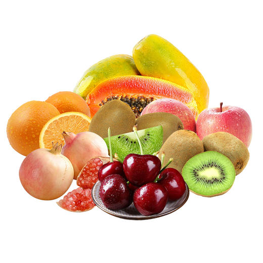 鲜果组合（凯特青芒果2颗+徐香猕猴桃4颗（徐香猕猴桃过季，可替换为新西兰佳沛绿果兑换比例，2：1）+石榴2颗（石榴过季，替换为火龙果，兑换比例1:1）+木瓜2颗+橙子4颗+栖霞苹果2颗）【TY2.0】 商品图1