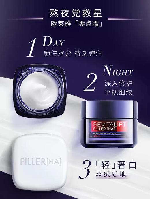 【海关保税直发】欧莱雅零点面霜-保湿滋润抗皱紧致熬夜面霜50ml-会员5折 商品图1