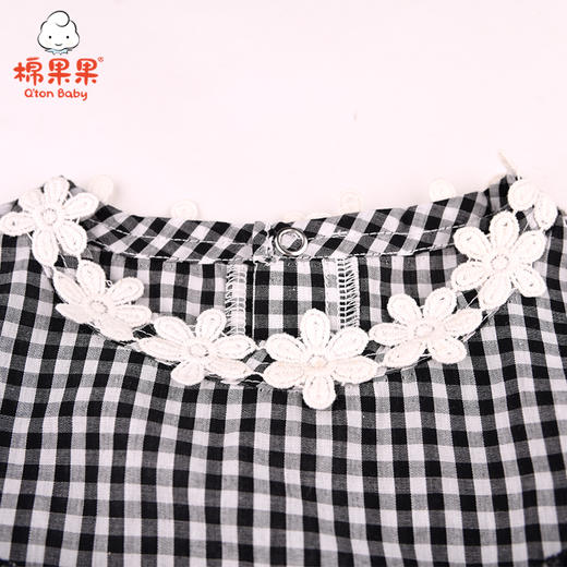 棉果果春秋季女童小格子衬衣M122150421100 商品图4