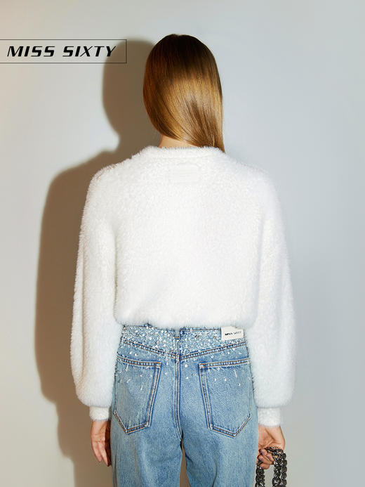 Miss Sixty2020冬季新款圣诞钉珠毛衣短款毛织衫女604RJ0430000 商品图1