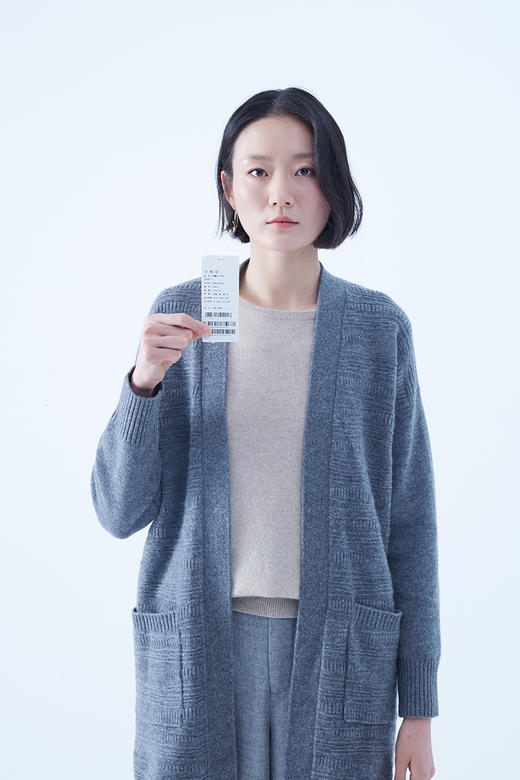 圣弗尔瑞  V领翻花女开衫 鄂尔多斯特色羊绒衫  100%羊绒 商品图9