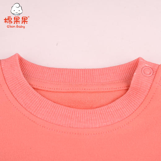 棉果果春秋女童上衣小毛圈猫咪圆领卫衣M122180221099 商品图2