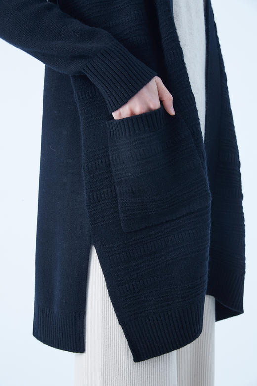 圣弗尔瑞  V领翻花女开衫 鄂尔多斯特色羊绒衫  100%羊绒 商品图7