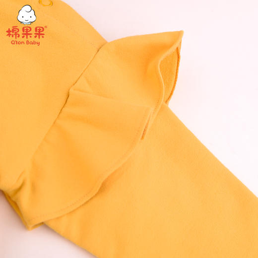 棉果果春秋女童上衣小毛圈飞边圆领卫衣M122180221098 商品图1