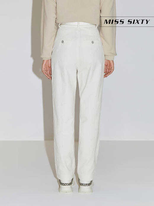 Miss Sixty2020冬季新款配腰带灯芯绒直筒休闲长裤女604PJ0140000 商品图1