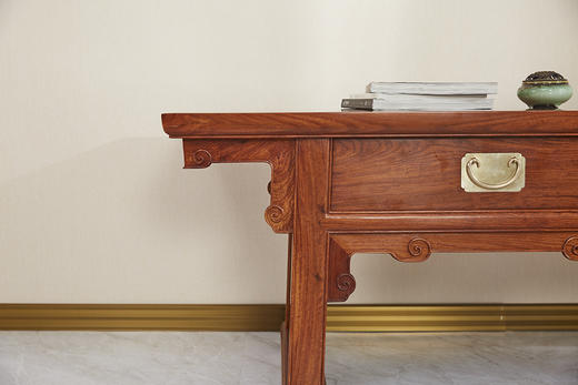 红桥红  家具严选  缅甸花梨（大果紫檀）  【210 王款三抽屉 电视柜】 商品图1