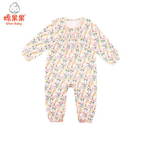 棉果果春秋季女童氨棉棉毛对开哈衣连体衣连身衣 M322722219454