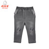 棉果果春秋季女童针织牛仔加内里加厚长裤M322200219548 商品缩略图0