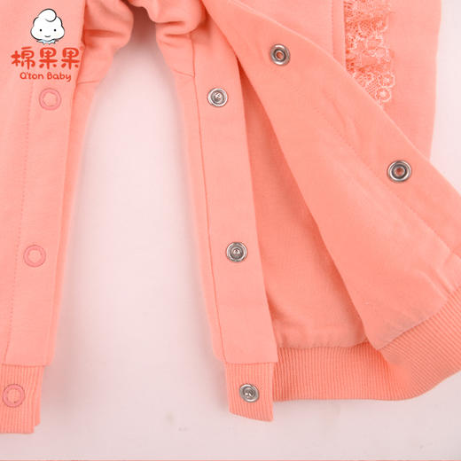 棉果果春秋款女童小毛圈挂里连体衣连身衣哈衣M122720221066 商品图2