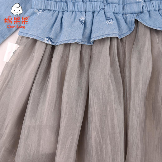 棉果果春秋女童梭织长袖连衣裙M122700221104 商品图4