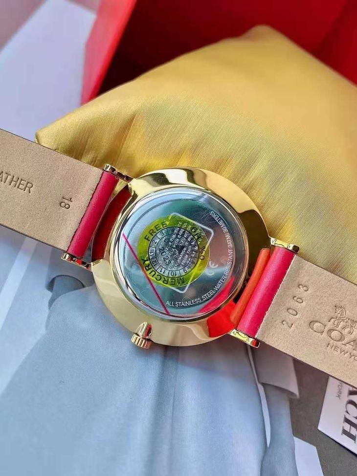 【牛年限定 简约时尚】coach/蔻驰牛年限定小红表 小红牛/大红牛/白盘