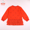 新年款棉果果春秋款女童上衣小毛圈新年款喜庆大红色圆领卫衣M122180221054 商品缩略图4