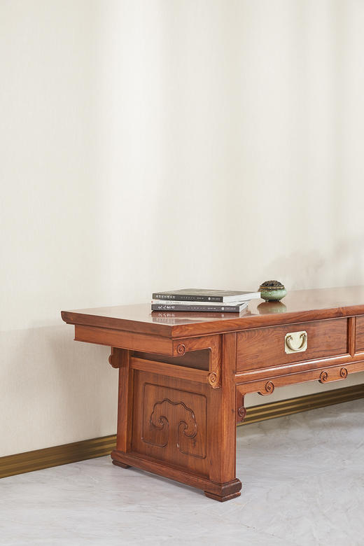 红桥红  家具严选  缅甸花梨（大果紫檀）  【210 王款三抽屉 电视柜】 商品图5