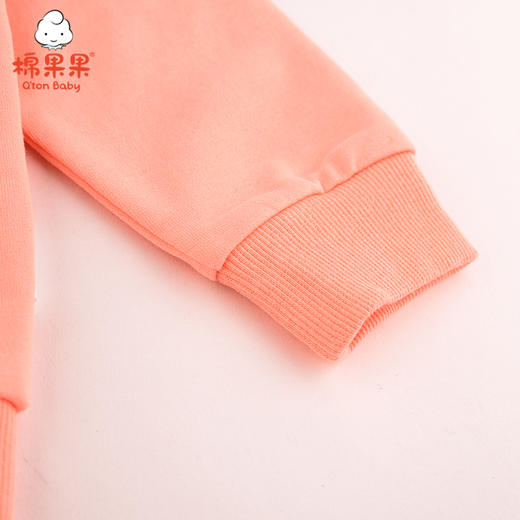 棉果果春秋女童上衣小毛圈拼色圆领卫衣M122180221052 商品图4