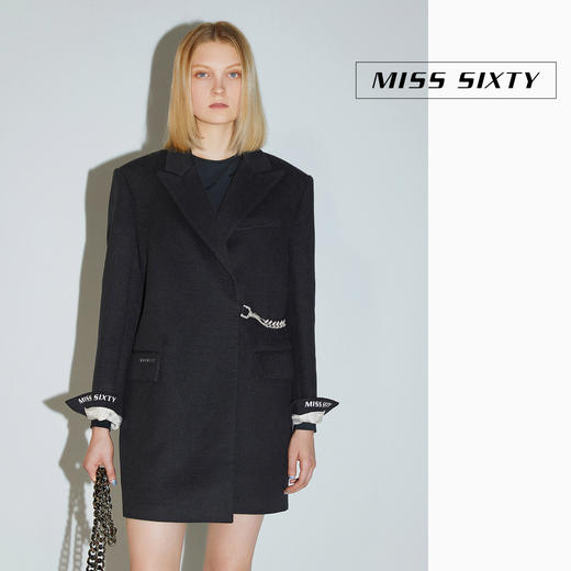 Miss Sixty2020冬季新款圣诞西装羊毛双面呢外套女604MJ0100000 商品图0