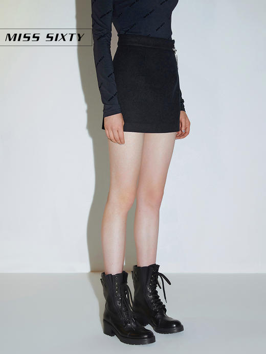 Miss Sixty2020冬季新款圣诞钻链双面呢半身短裙女604KJ0120000 商品图2
