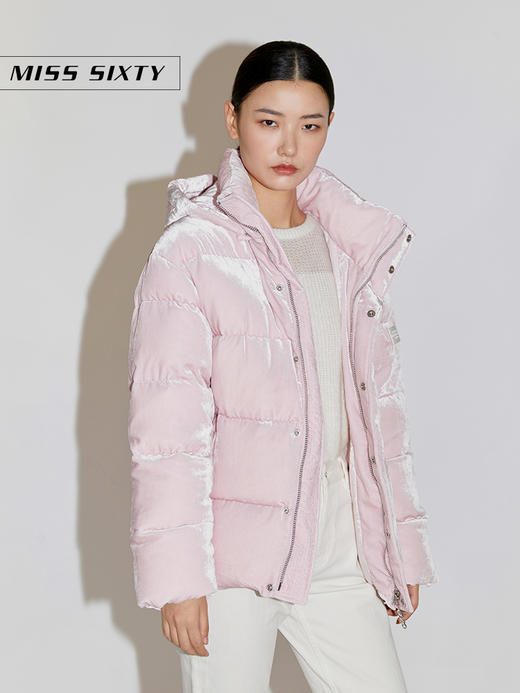 Miss Sixty2020冬季新款连帽宽松短款羽绒服外套女604YJ0030000 商品图5