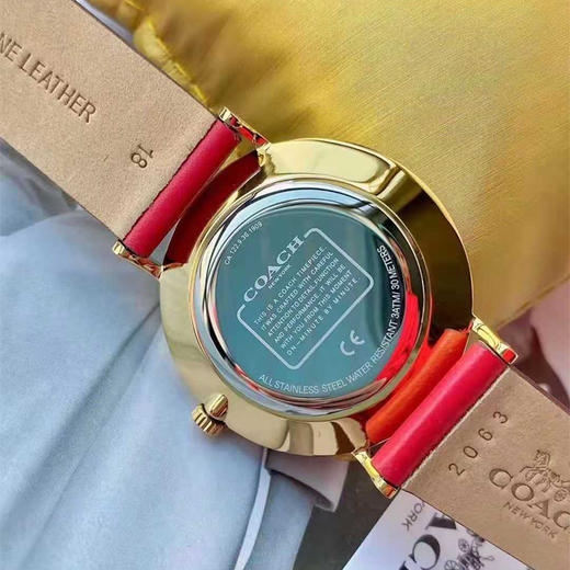 【牛年限定 简约时尚】coach/蔻驰牛年限定小红表 小红牛/大红牛/白盘