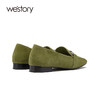 westory乐福鞋女秋冬2020新款英伦风真皮一脚蹬懒人鞋S21AM52361 商品缩略图2