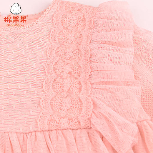 棉果果春秋女童氨棉汗布纱纱连衣裙M122700421106 商品图2