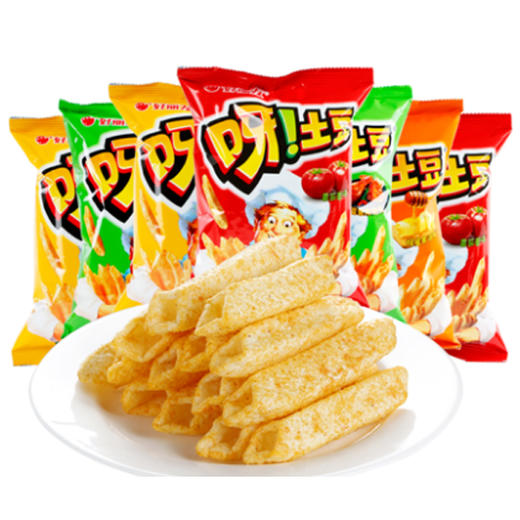 【10元3袋】好丽友呀土豆薯片40g0700357/1395/0356/0358 商品图0