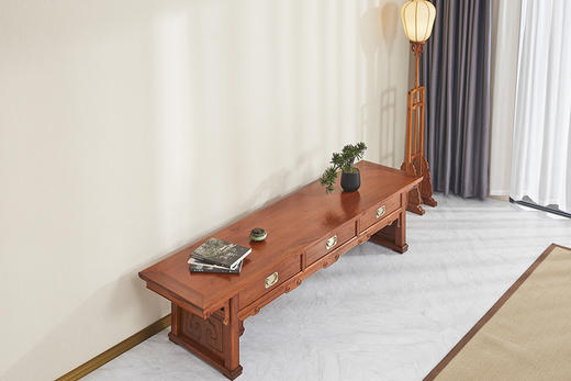 红桥红  家具严选  缅甸花梨（大果紫檀）  【210 王款三抽屉 电视柜】 商品图9