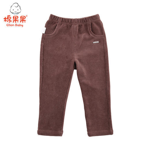 棉果果春秋季女童抽条天鹅绒打底裤 M322206419545 商品图1