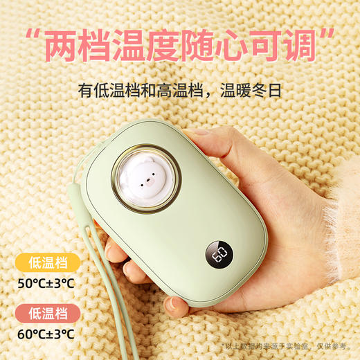 熊兔暖手宝充电宝usb两用二合一充电式迷你便携随身自发热冬季取暖神器成人学生暖宝宝JJ20928 商品图1